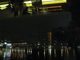 Bord du Nil, de nuit (avec reflet)