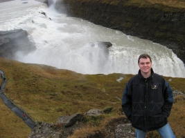 Olivier FAURAX, aux chutes de Gullfoss