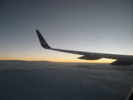 Lever de soleil en avion