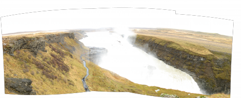 Panorama des chutes de Gullfoss